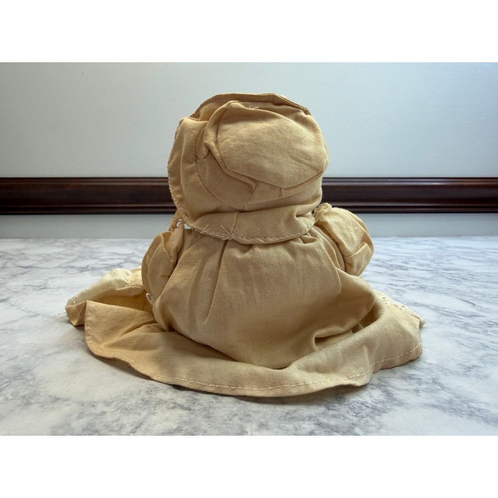 Vtg Lee & Lee Dallas Teddy Bear Plush Victorian Eyelet Dress Bonnet Cream 14" - Picture 4 of 12